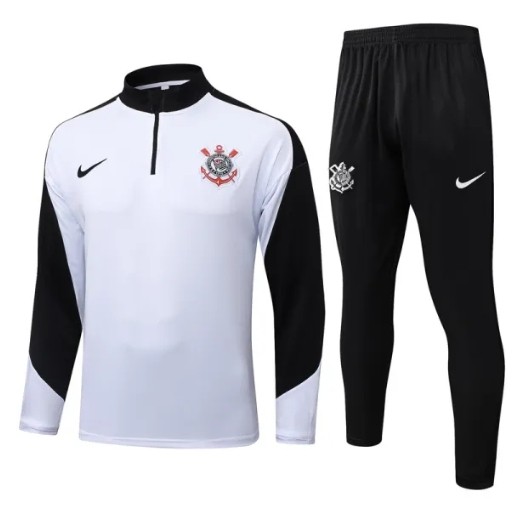 25-26 Corinthians White Half Pull Tracksuit #B2567(半拉链)