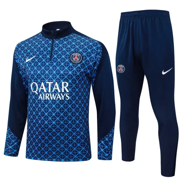 25-26 PSG Royal blue Half Pull Tracksuit #B2566(半拉链)