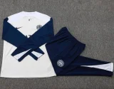 25-26 INT White Kids Half Pull Tracksuit #E25108(童装)(半拉链)
