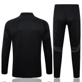 25-26 JUV Black Kids Half Pull Tracksuit #E25110(童装)(半拉链)