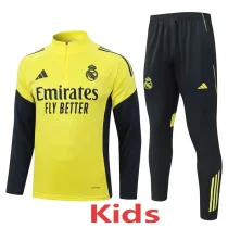 25-26 RMA Yellow Kids Half Pull Tracksuit #E25114(童装)(半拉链)