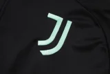 25-26 JUV Black Kids Half Pull Tracksuit #E25110(童装)(半拉链)