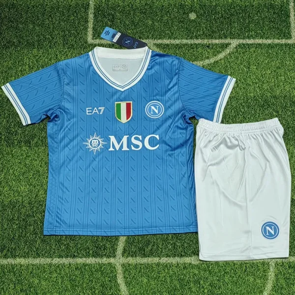 25-26 Napoli Home Kids Soccer Jersey