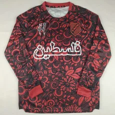 25-26 Palestina FC Red Long Sleeve Training shirts (阿拉伯文)(长袖)