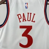 24-25 Clippers PAUL #3 White City Edition Top Quality Hot Pressing NBA Jersey