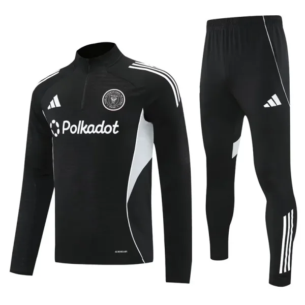25-26 Inter Miami Black Half Pull Tracksuit (半拉链)