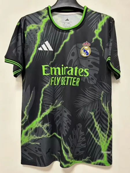 25-26 RMA Black Special Edition Fans Training Shirts (闪电绿)