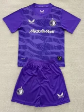 25-26 Feyenoord Purple Goalkeeper Kids Soccer Jersey