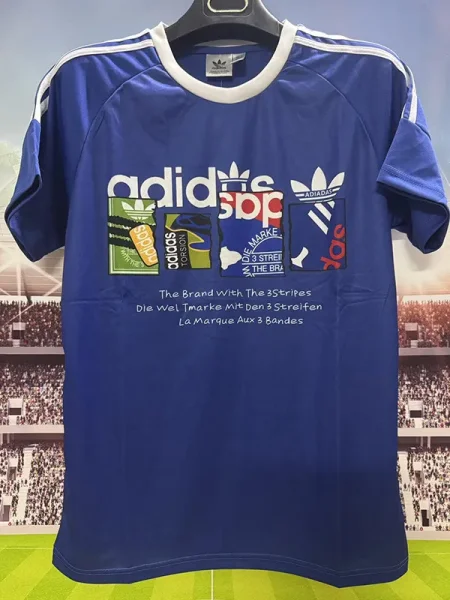 2025 AD Blue Casual T-Shirt (三叶AD)蓝色