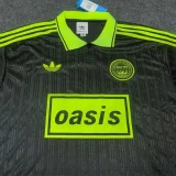 2025 Ad Oasis Joint Edition #25 Black Polo Short Sleeve (绿边)
