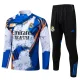 25-26 RMA White blue Half Pull Tracksuit #B2571(半拉链)