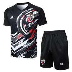25-26 Sao Paulo Black Training Short Suit #D25162
