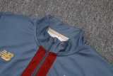 25-26 Sao Paulo Grey Red Half Pull Tracksuit #B2575(半拉链)