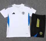 25-26 Man Utd White Training Short Suit #D25155