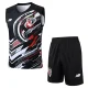 25-26 Sao Paulo Black Tank top and shorts suit #D25159