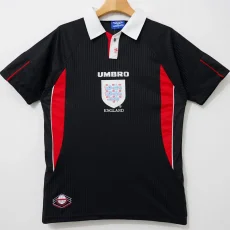 1998 England Away Retro Soccer Jersey