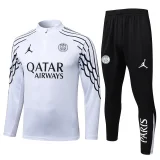 25-26 PSG Jordan White Half Pull Tracksuit #B2574(半拉链)