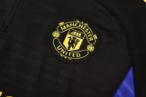 25-26 Man Utd Black Half Pull Tracksuit (半拉链)