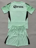 25-26 Club America Light green GoalKeeper Kids Soccer Jersey