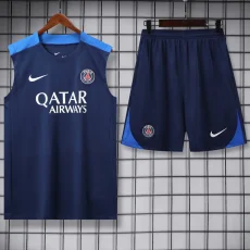 25-26 PSG Royal blue Tank top and shorts suit
