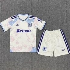 25-26 Aston Villa Third Kids Soccer Jersey