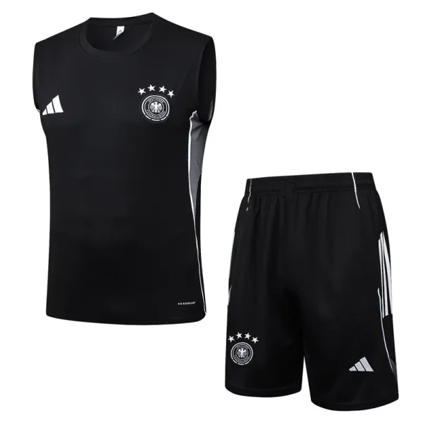25-26 Germany Black Tank top and shorts suit #D25165