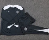 25-26 CHE Dark gray Kids Half Pull Tracksuit #E25135(童装)(半拉链)