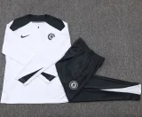 25-26 CHE White Kids Half Pull Tracksuit #E25134(童装)(半拉链)