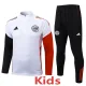 25-26 Ajax White Kids Half Pull Tracksuit #E25125(童装)(半拉链)