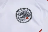 25-26 Ajax White Kids Half Pull Tracksuit #E25125(童装)(半拉链)