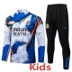 25-26 RMA White blue Kids Half Pull Tracksuit #E25129(童装)(半拉链)