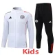 25-26 Ajax White Kids Jacket Tracksuit #E25126(童装)