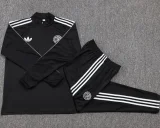25-26 Germany Black Kids Half Pull Tracksuit #E25137(童装)(半拉链)