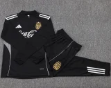 25-26 Argentina Black Kids Half Pull Tracksuit #E25130(童装)(半拉链)