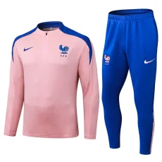 25-26 France Pink Half Pull Tracksuit (半拉链)
