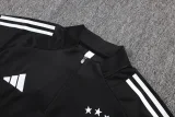 25-26 Germany Black Kids Half Pull Tracksuit #E25149(童装)(半拉链)