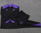 25-26 BAR Black Kids Half Pull Tracksuit #B2558(童装)(半拉链)