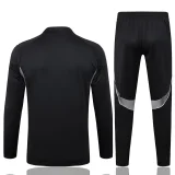 25-26 Germany Black Kids Half Pull Tracksuit #E25149(童装)(半拉链)