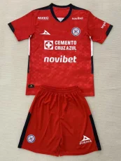 25-26 Cruz Azul Red GoalKeeper Kids Soccer Jersey