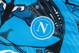 25-26 Napoli Blue Kids Half Pull Tracksuit #E25152(童装)(半拉链)