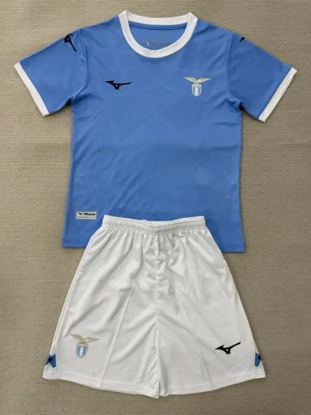 25-26 Lazio Home Kids Soccer Jersey