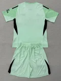 25-26 ARS Light green GoalKeeper Kids Soccer Jersey