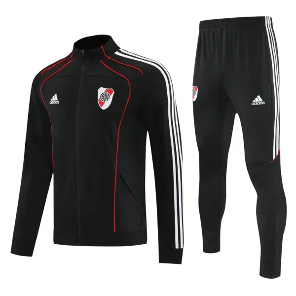 25-26 River Plate Black Jacket Tracksuit