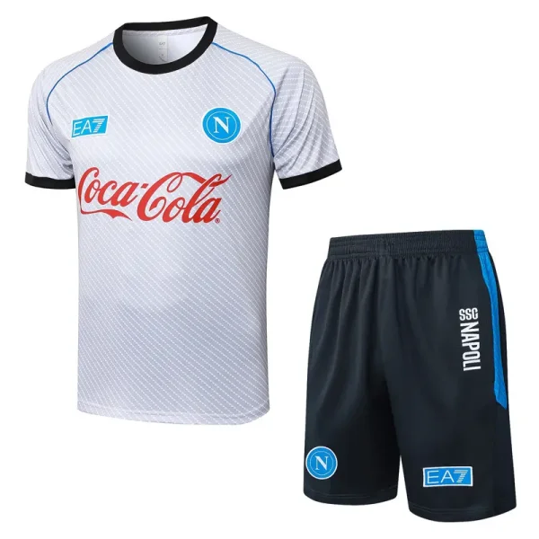 25-26 Napoli Light gray Training Short Suit #D25181