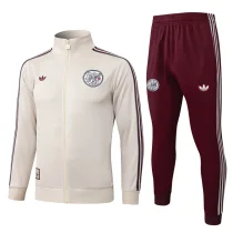 25-26 Ajax Beige Jacket Tracksuit #A2584