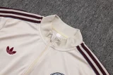 25-26 Ajax Beige Half Pull Tracksuit #B2595(半拉链)