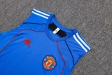25-26 Man Utd Fancy blue Tank top and shorts suit #D25170