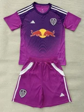 25-26 Leeds United Purple GoalKeeper Kids Soccer Jersey