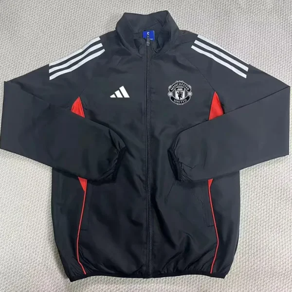 25-26 Man Utd Black Windbreaker