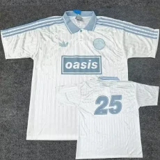 2025 Ad Oasis Joint Edition #25 White Polo Short Sleeve (浅蓝边)